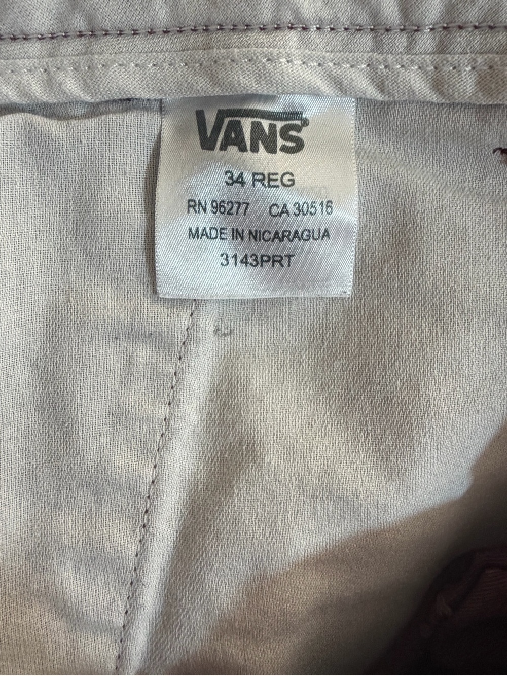 Vans Authentic Chino Straight Pants - Port/Maroon - Picture 4 of 10